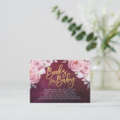 赤ちゃんシャワーベビー/ブックリクエスト エンクロージャーカード (スタンド正面)