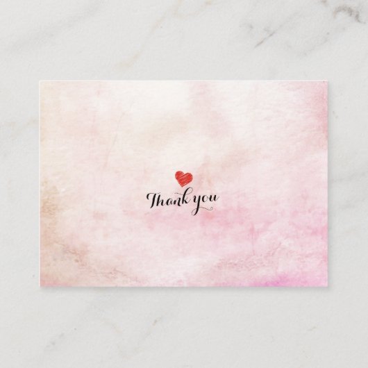 赤ちゃんシャワーベビー/ブックリクエスト エンクロージャーカード (裏面)