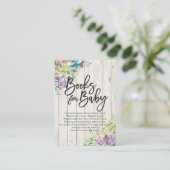 赤ちゃんシャワーベビー/ブックリクエスト エンクロージャーカード (スタンド正面)