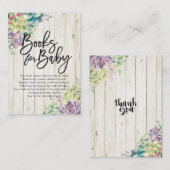 赤ちゃんシャワーベビー/ブックリクエスト エンクロージャーカード (正面/裏面)