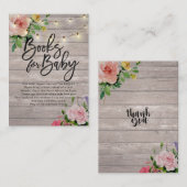 赤ちゃんシャワーベビー/ブックリクエスト エンクロージャーカード (正面/裏面)