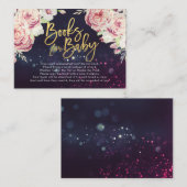 赤ちゃんシャワーベビー/ブックリクエスト エンクロージャーカード (正面/裏面)