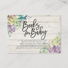 赤ちゃんシャワーベビー/ブックリクエスト エンクロージャーカード