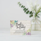 赤ちゃんシャワーベビー/ブックリクエスト エンクロージャーカード (スタンド正面)