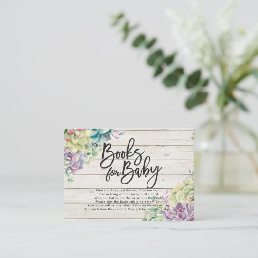 赤ちゃんシャワーベビー/ブックリクエスト エンクロージャーカード (スタンド正面)