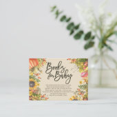 赤ちゃんシャワーベビー/ブックリクエスト エンクロージャーカード (スタンド正面)