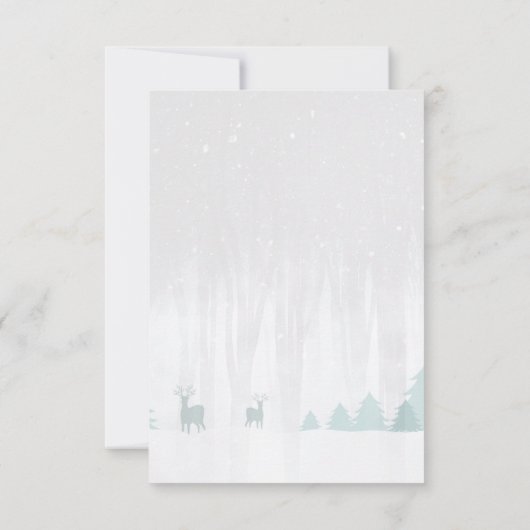 赤ちゃんシャワーベビー/ブックリクエスト 招待状 (裏面)