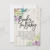 赤ちゃんシャワーベビー/ブックリクエスト 招待状 (正面)
