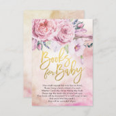 赤ちゃんシャワーベビー/ブックリクエスト 招待状 (正面/裏面)