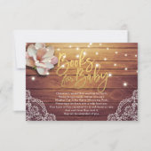 赤ちゃんシャワーベビー/ブックリクエスト 招待状 (正面)