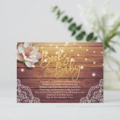 赤ちゃんシャワーベビー/ブックリクエスト 招待状 (スタンド正面)