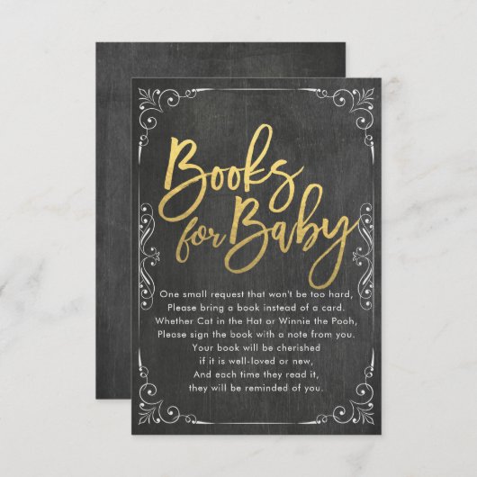 赤ちゃんシャワーベビー/ブックリクエスト 招待状 (正面/裏面)