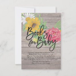 赤ちゃんシャワーベビー/ブックリクエスト 招待状