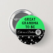 赤ちゃんシャワーボタンになるおばあちゃん 缶バッジ (正面&裏面)