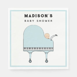 赤ちゃんシャワーボーイ スタンダードランチョンナプキン