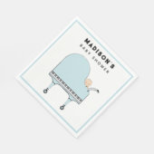 赤ちゃんシャワーボーイ スタンダードランチョンナプキン (角)