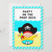 赤ちゃんシャワーボーイ 招待状 (正面)