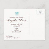 赤ちゃんシャワーポストカード インビテーションポストカード (裏面)