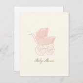 赤ちゃんシャワーポストカード インビテーションポストカード (正面/裏面)