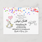 赤ちゃんシャワーポストカード ポストカード (正面)