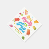 赤ちゃんシャワーポップ・アートののポピクル スタンダードカクテルナプキン (角)