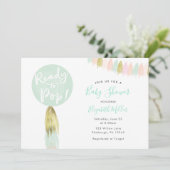 赤ちゃんシャワーポップ・アートのへの招待バルーン 招待状 (スタンド正面)