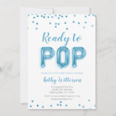 赤ちゃんシャワーポップ・アートのへの招待 招待状 (正面)