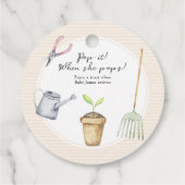 赤ちゃんシャワーポップ・アートのよ！彼女のポップ フェイバータグ (裏面)