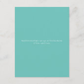 赤ちゃんシャワーポップ・アートの水玉模様 エンクロージャーカード (裏面)