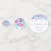 赤ちゃんシャワーポップ・アートの水玉模様 コンフェッティ (正面)