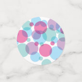 赤ちゃんシャワーポップ・アートの水玉模様 コンフェッティ (スモール正面)