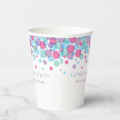 赤ちゃんシャワーポップ・アートの水玉模様 紙コップ (右)
