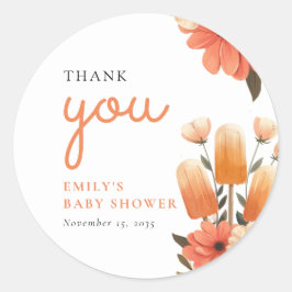 赤ちゃんシャワーポップ・アートの準備ポプシクル ラウンドシール