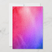 赤ちゃんシャワーポップ・アートの準備男女兼用水の色 招待状 (裏面)