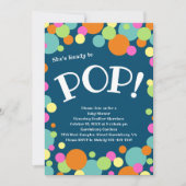 赤ちゃんシャワーポップ・アートの準備 招待状 (正面)