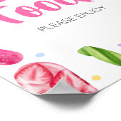 赤ちゃんシャワーポップ・アートの食べ放題 ポスター (角)