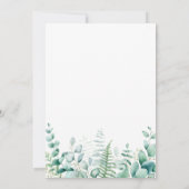 赤ちゃんシャワームーンキリンeucalyptus woodland 招待状 (裏面)