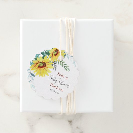 赤ちゃんシャワーメッセージカードありがとう。 フェイバータグ (インサイチュ)