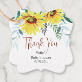 赤ちゃんシャワーメッセージカードありがとう。 フェイバータグ