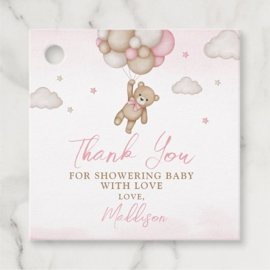 赤ちゃんシャワーメッセージカード フェイバータグ (正面)