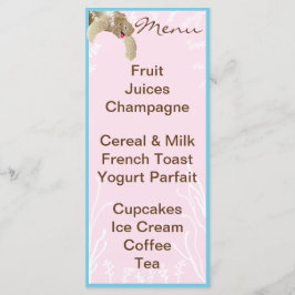 赤ちゃんシャワーメニュー「ピンクカメ」 メニュー