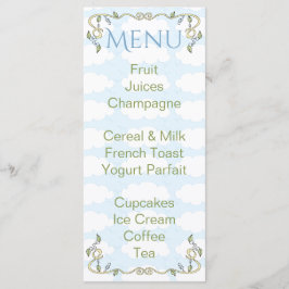 赤ちゃんシャワーメニュー「天空の城/黄色」 メニュー