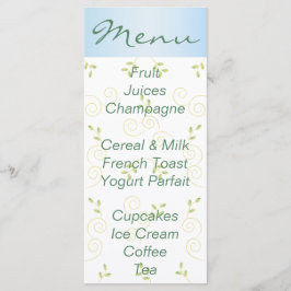 赤ちゃんシャワーメニュー「金ゴールドブルーバード」 メニュー