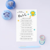 赤ちゃんシャワーライオンカードをどれだけ知っているか チラシ (シングル)