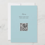 赤ちゃんシャワーライトブルー用ファンタジーブック 招待状 (裏面)