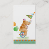 赤ちゃんシャワーライノセロスのアートブックギフトカード 名刺 (正面)