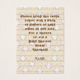 赤ちゃんシャワーラッフルチケット/ピンク/ライブラリの構築