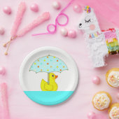 赤ちゃんシャワーラバーダック ペーパープレート (パーティー)