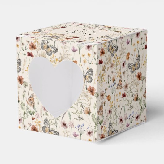 赤ちゃんシャワーワイルドフラワー フェイバーボックス (正面サイド)