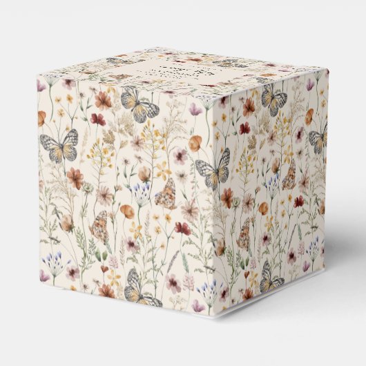 赤ちゃんシャワーワイルドフラワー フェイバーボックス (裏面サイド)